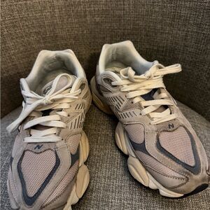 New Balance Beige and Gray Sneakers 9060s